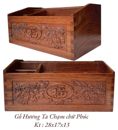 Hộp đựng đa năng gỗ hương ta